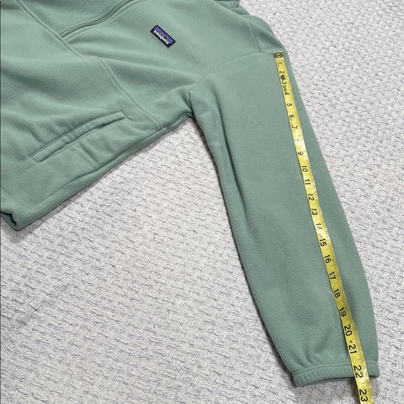 NWT’s Women’s Patagonia Micro D 1/2-Zip Fleece Pullover Elwood Green Size Medium - Picture 15 of 15
